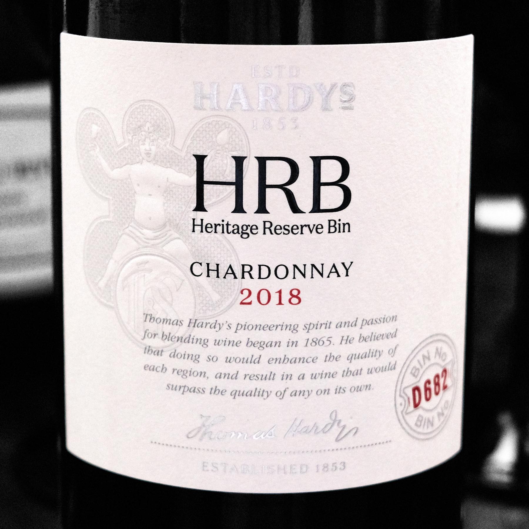 Hardys HRB Chardonnay D682 2018, Yarra Valley, Pemberton