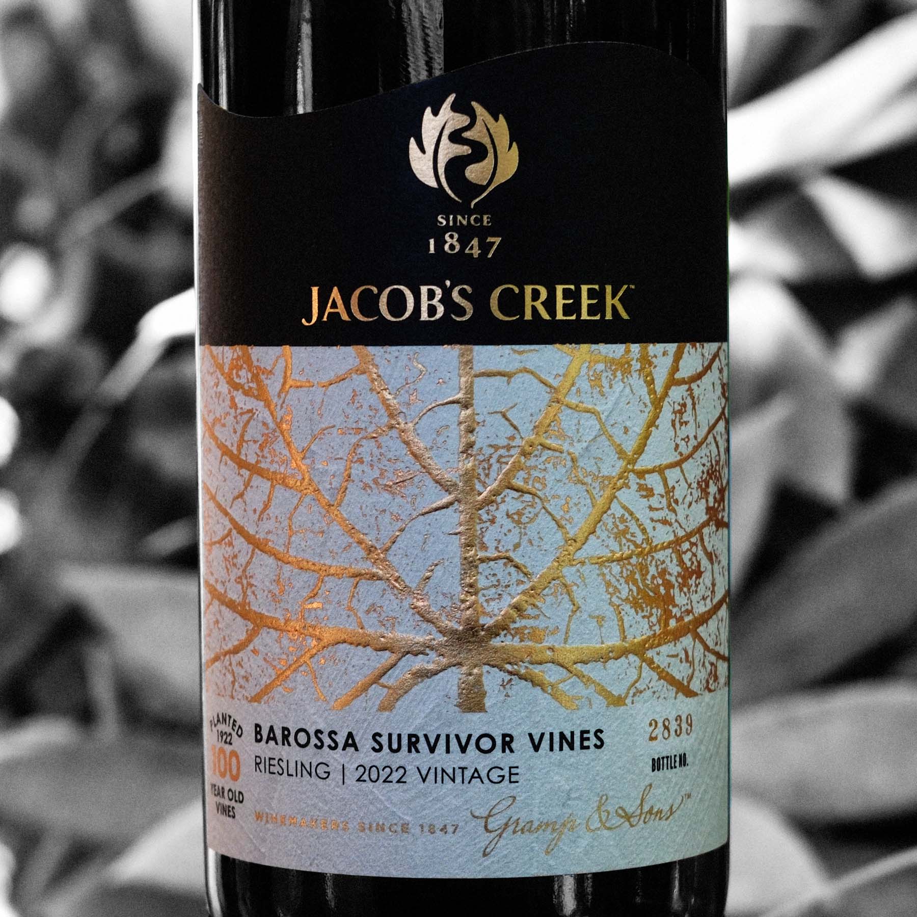 Jacob&rsquo;s Creek Survivor Vines 1922 Block 2 Riesling 2022 Barossa, SA